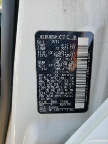 2015 NISSAN JUKE S - JN8AF5MV6FT554242