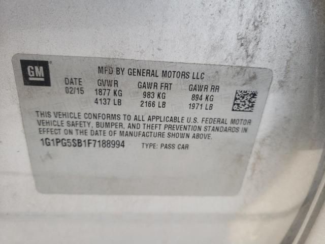 2015 CHEVROLET CRUZE LTZ - 1G1PG5SB1F7188994