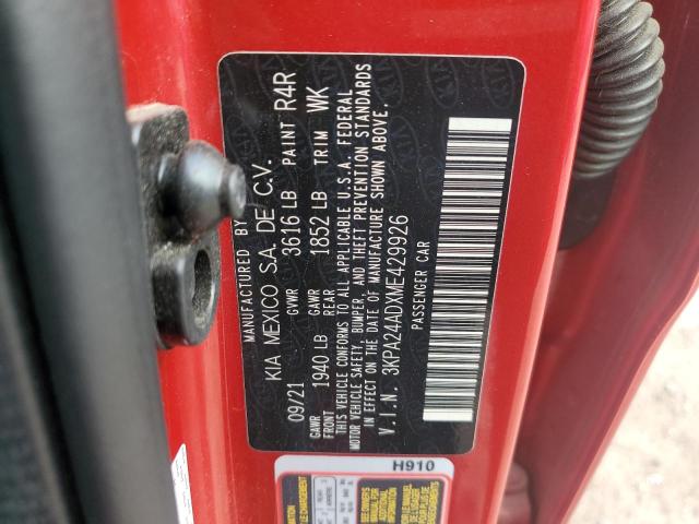 3KPA24ADXME429926 KIA RIO LX