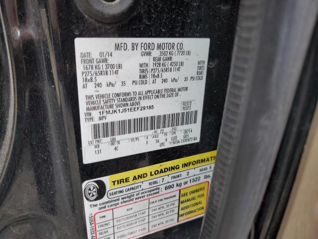 1FMJK1J51EEF29185 Ford Expedition El Xlt