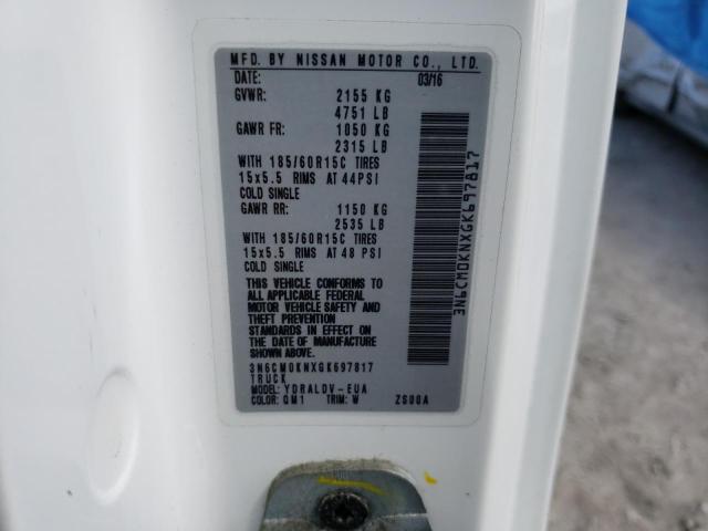 3N6CM0KNXGK697817 Nissan NV200 2.5S