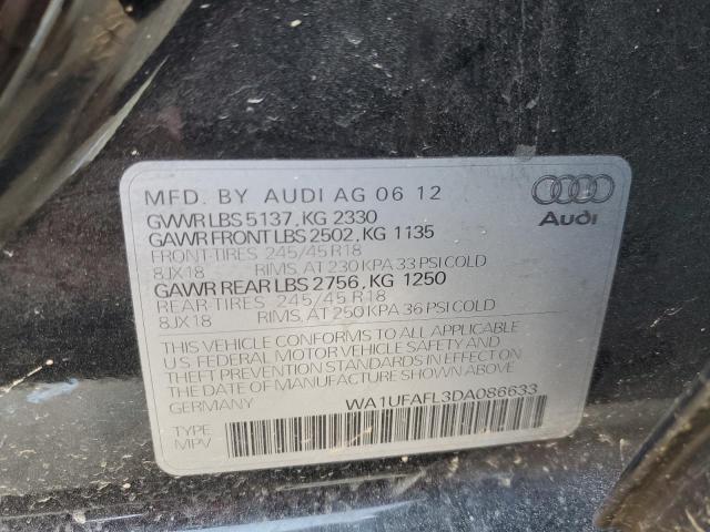 VIN WA1UFAFL3DA086633 2013 Audi A4, Premium Plus no.12