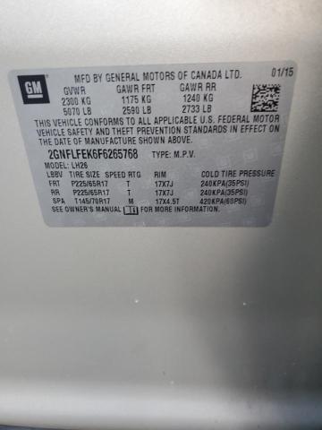 2015 CHEVROLET EQUINOX LT - 2GNFLFEK6F6265768