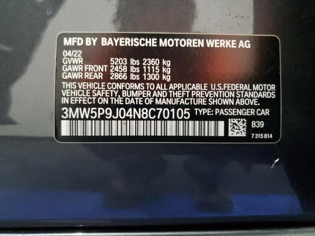 3MW5P9J04N8C70105 BMW 3 Series 330XE 12