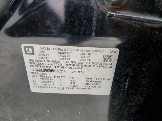 2017 GMC TERRAIN SL - 2GKALNEK0H6186214