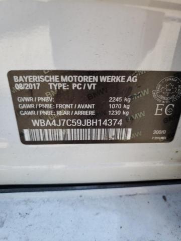 2018 BMW 440XI GRAN - WBA4J7C59JBH14374