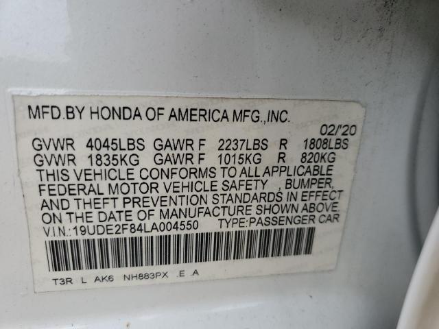 19UDE2F84LA004550 Acura ILX PREMIU 12