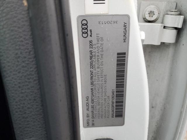 2015 AUDI A3 WAUACGFFXF1053451