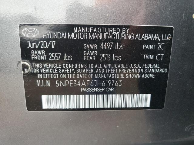 5NPE34AF6JH619763 | 2018 HYUNDAI SONATA SPO