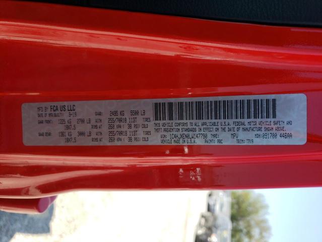 1C4HJXEN0LW147790 Jeep Wrangler Unlimited Sahara