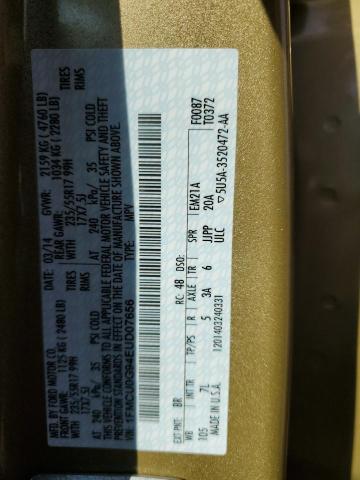 1FMCU0G94EUD07656 Ford ESCAPE SE