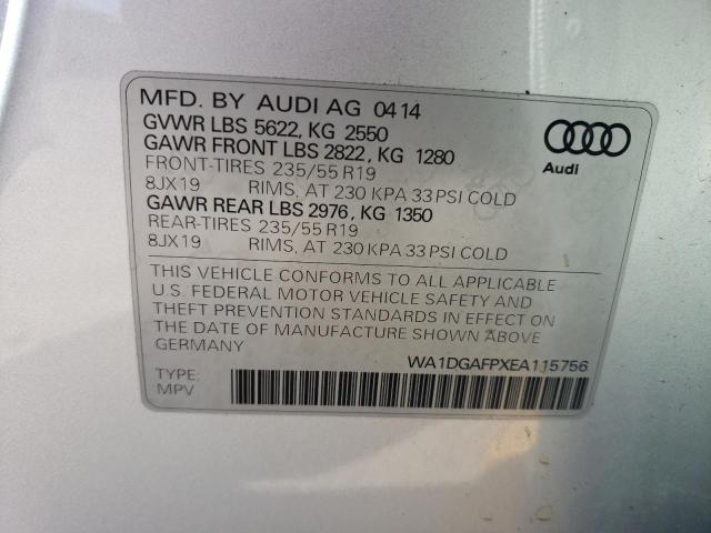 VIN WA1DGAFPXEA115756 2014 Audi Q5, Premium Plus no.12