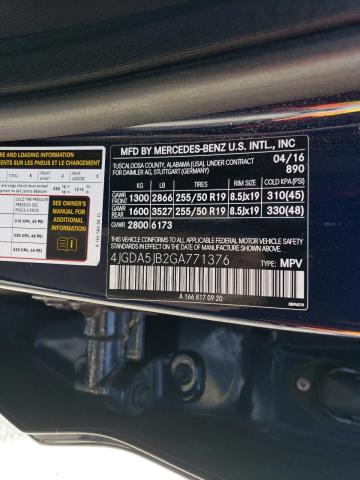 4JGDA5JB2GA771376 Mercedes-Benz GLE 350