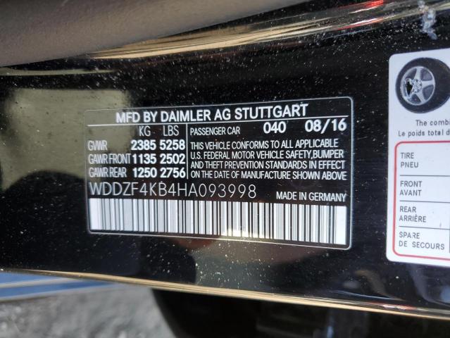 WDDZF4KB4HA093998 Mercedes-Benz E 300 4matic
