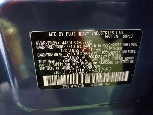 JF2SJAMC2EH487552 Subaru Forester 2.5i Touring
