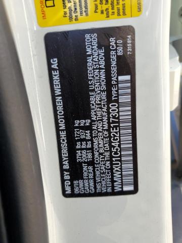 WMWXU1C54G2E17300 Mini Cooper