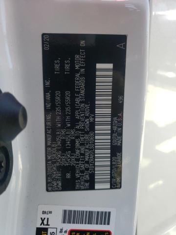 VIN 5TDYZRAH7LS010690 2020 Toyota Highlander, Limited no.13