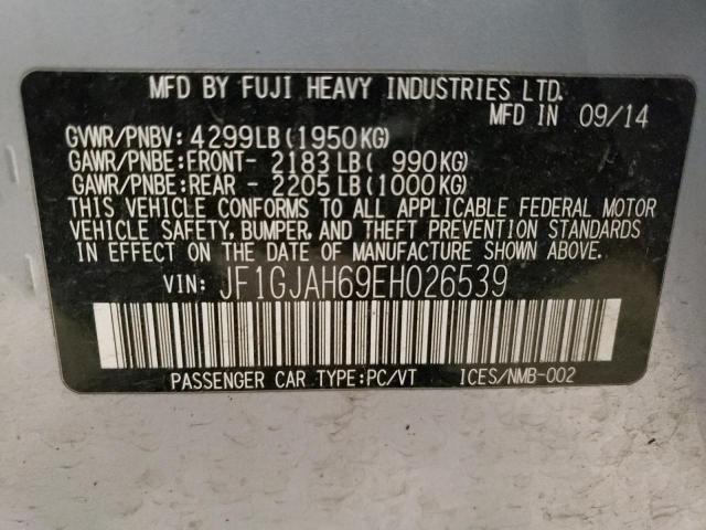 JF1GJAH69EH026539 Subaru Impreza Limited