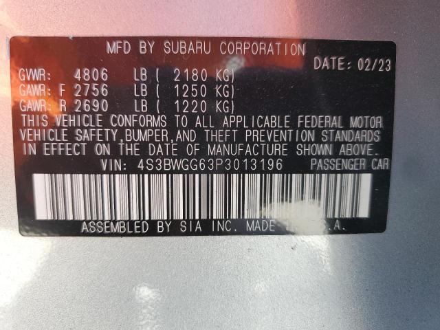 4S3BWGG63P3013196 Subaru Legacy Sport