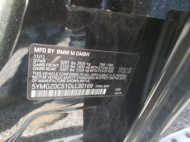 VIN 5YMGZ0C51DLL30169 2013 BMW X6, M no.12