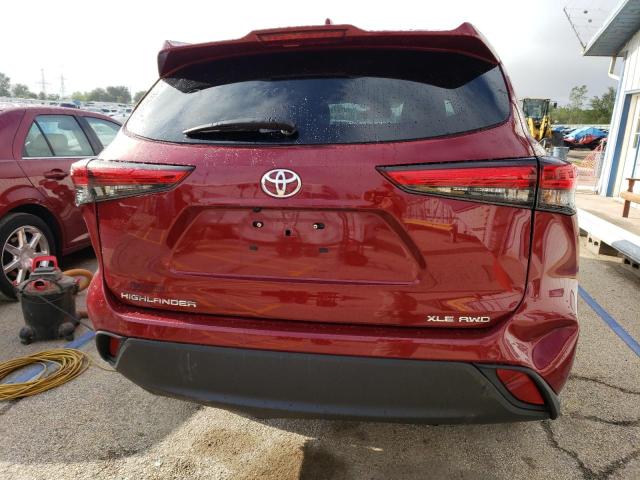 VIN 5TDGZRBH5LS019141 2020 Toyota Highlander, Xle no.6