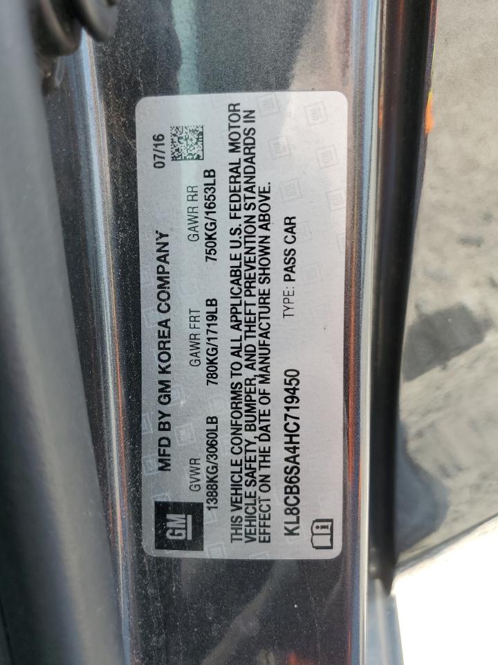 KL8CB6SA4HC719450 CHEVROLET SPARK 2017