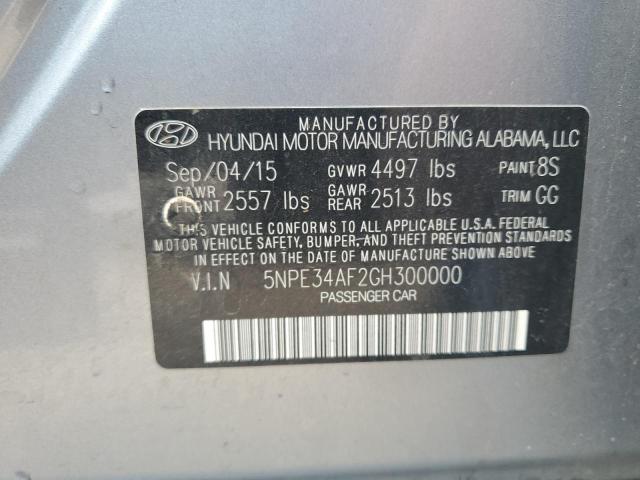 5NPE34AF2GH300000 | 2016 HYUNDAI SONATA SPO