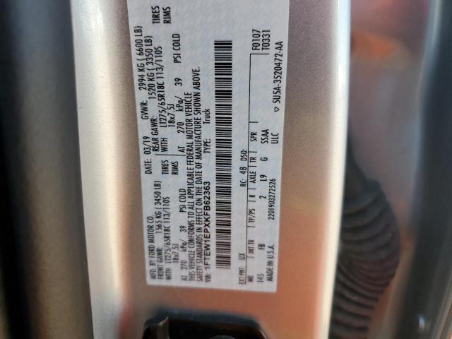 1FTEW1EPXKFB62363 Ford F150 Supercrew