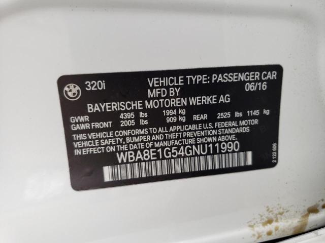 WBA8E1G54GNU11990 BMW 320 I