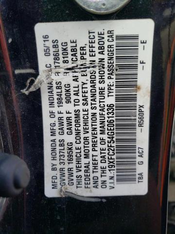 19XFC2F54GE061336 Honda Civic Lx