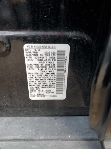 JN8AT2MV4LW115333 Nissan ROGUE S