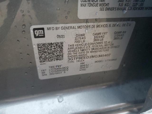 3GTP9EED1MG345407 GMC Sierra K1500 At4