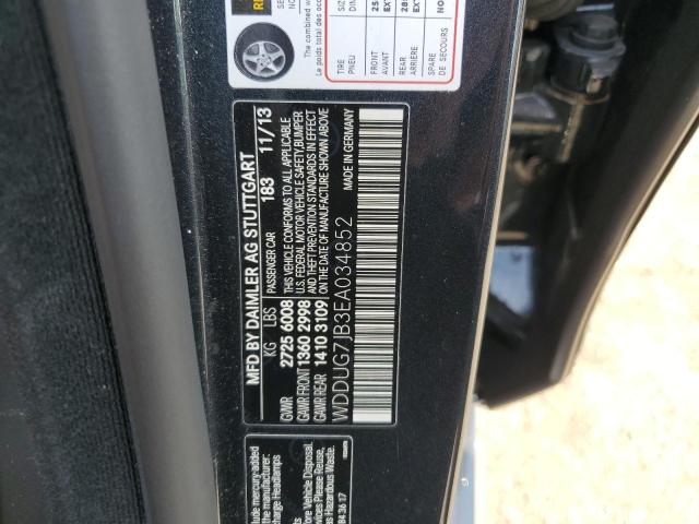 WDDUG7JB3EA034852 Mercedes-Benz S 63 AMG