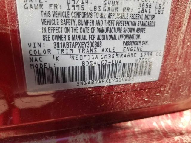 3N1AB7APXEY300888 Nissan SENTRA S