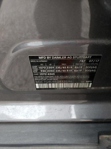 WDCTG4EB5JJ417596 Mercedes-Benz GLA 250