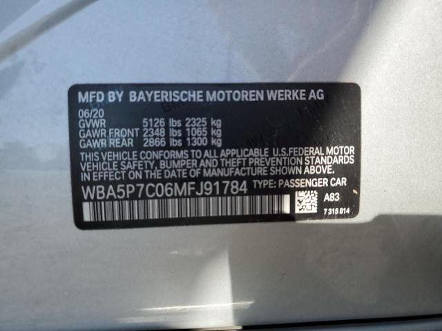 WBA5P7C06MFJ91784 BMW 330e