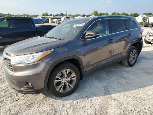 VIN 5TDKKRFH1FS065465 2015 Toyota Highlander, Xle no.1