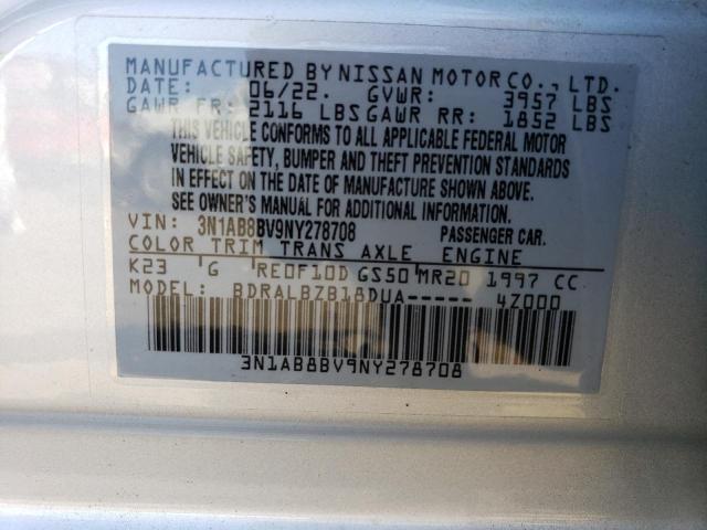 3N1AB8BV9NY278708 Nissan SENTRA S