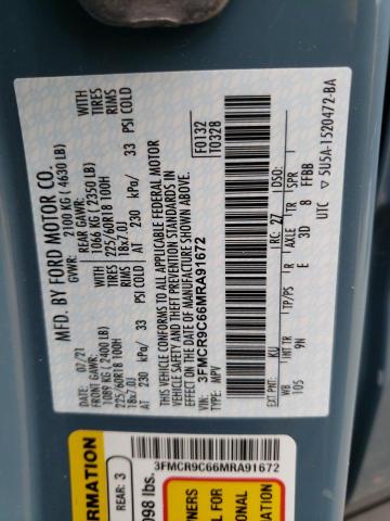 3FMCR9C66MRA91672 Ford Bronco Sport Outer Banks