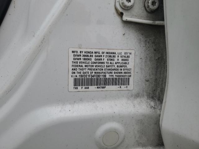 2015 ACURA ILX 20 19VDE1F34FE001199