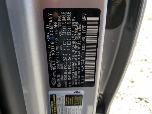 2019 HYUNDAI SANTA FE X - KM8SR4HF4KU308990