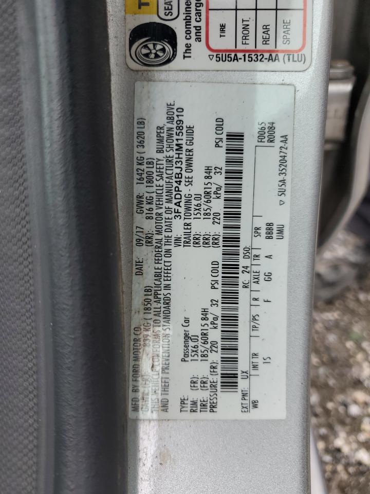 3FADP4BJ3HM158910 FORD FIESTA 2017