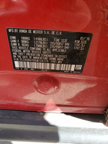 3CZRU6H76GM734174 Honda Hr-v Exl