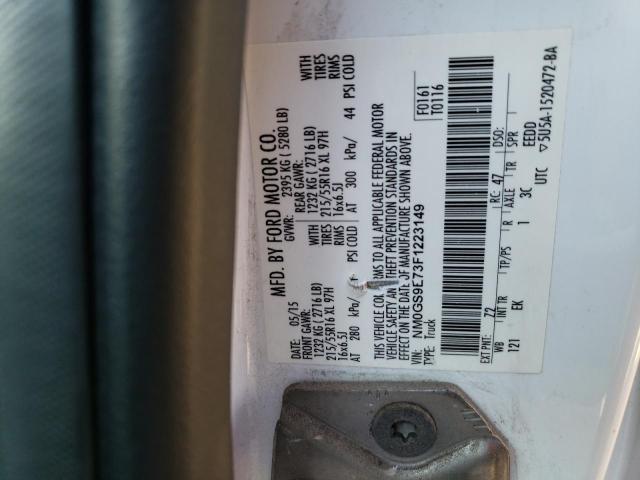 NM0GS9E73F1223149 Ford Transit Connect Xl