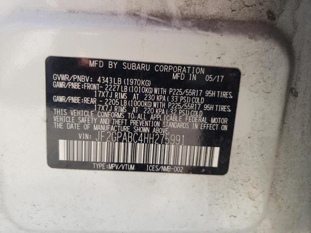 JF2GPABC4HH275991 Subaru Crosstrek Premium