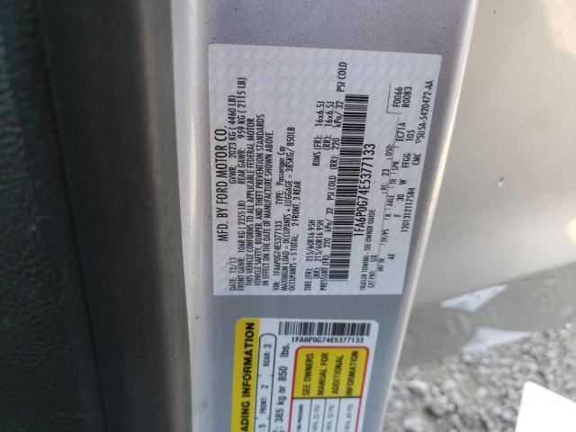 1FA6P0G74E5377133 Ford FUSION S