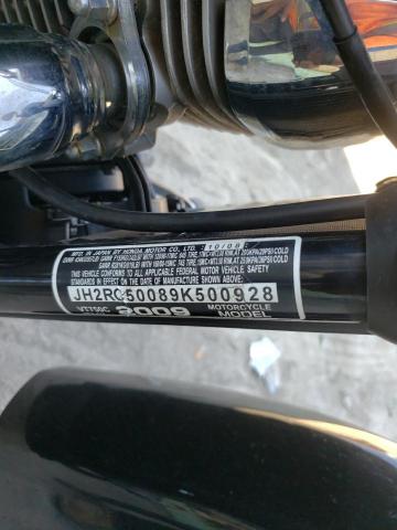 2009 HONDA VT750 C JH2RC50089K500928