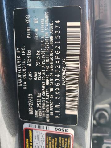 5XXG34J2XPG215374 KIA K5 EX