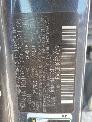 KNALN4D7XF5177158 KIA Cadenza Premium