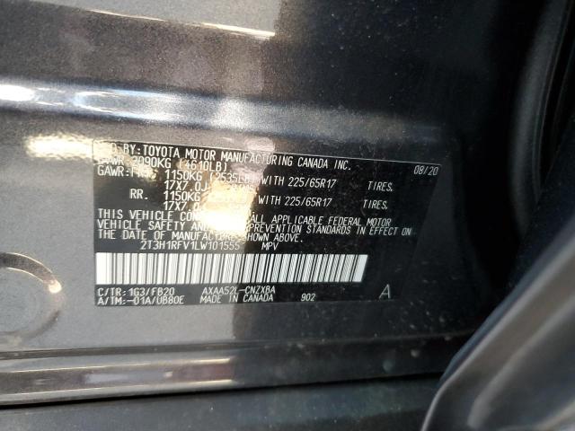 2T3H1RFV1LW101555 Toyota RAV4 LE